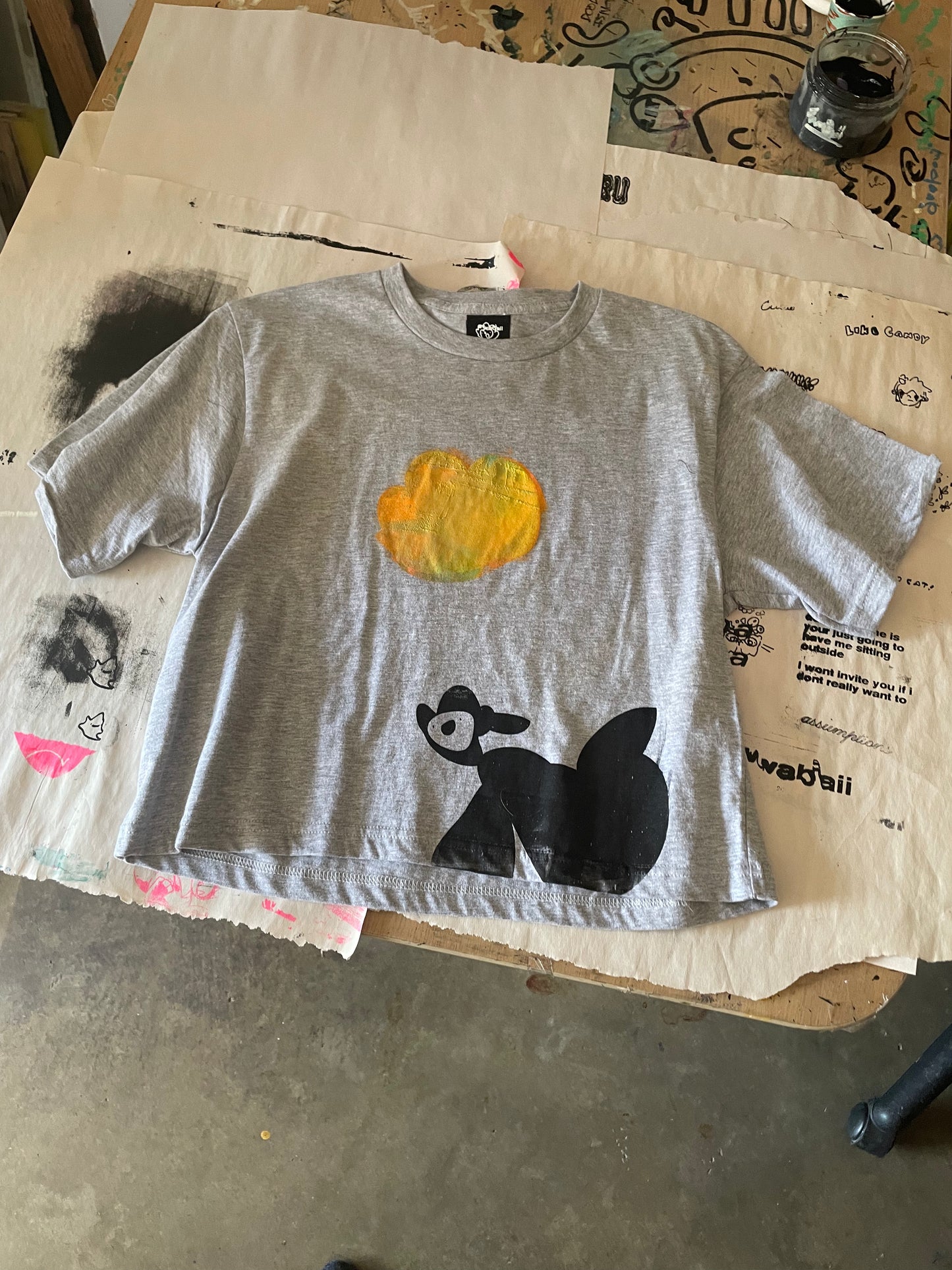 Grey Orange Cloud