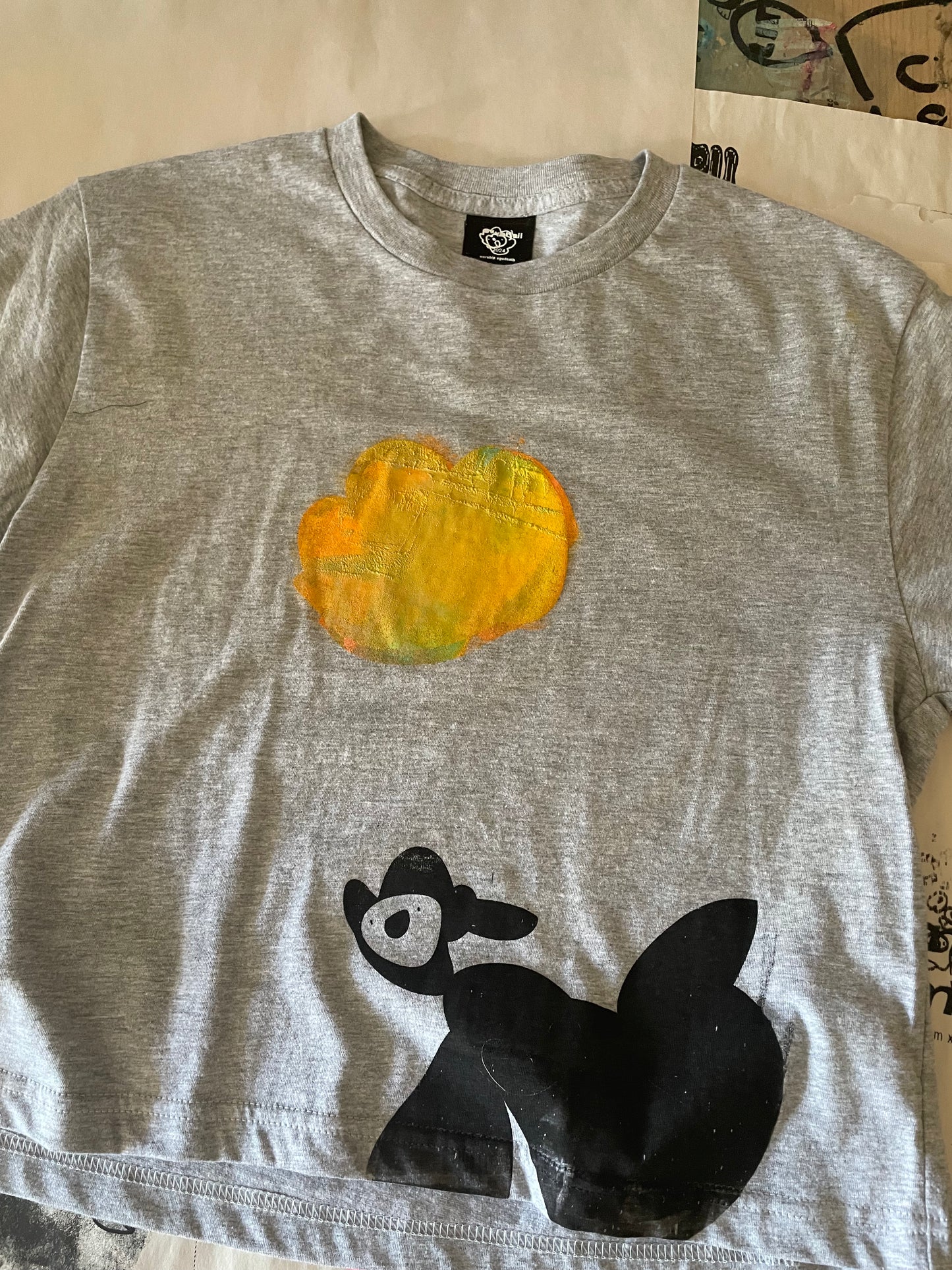 Grey Orange Cloud